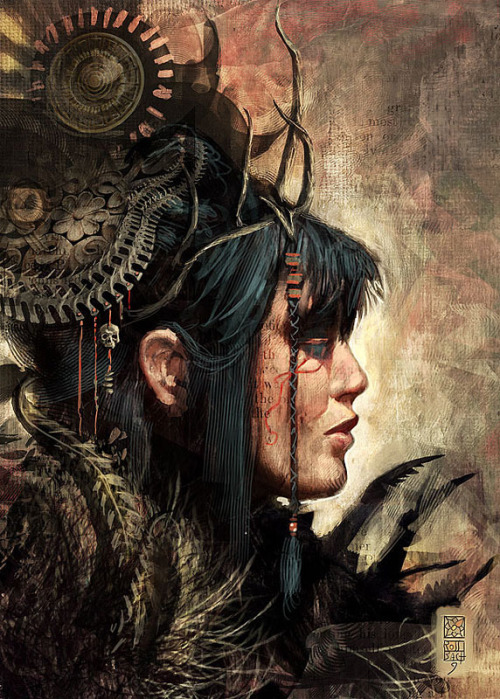 30 Years Of Slaine:Medb-JS Rossbach
“Bride Of Crom”-Medb by dazzling digital artist,Jean-Sebastien Rossbach
The young Drune priestess was “rescued” by Sláine from a burning wicker man,depriving her of eternal reward at the side of the worm god,Crom...