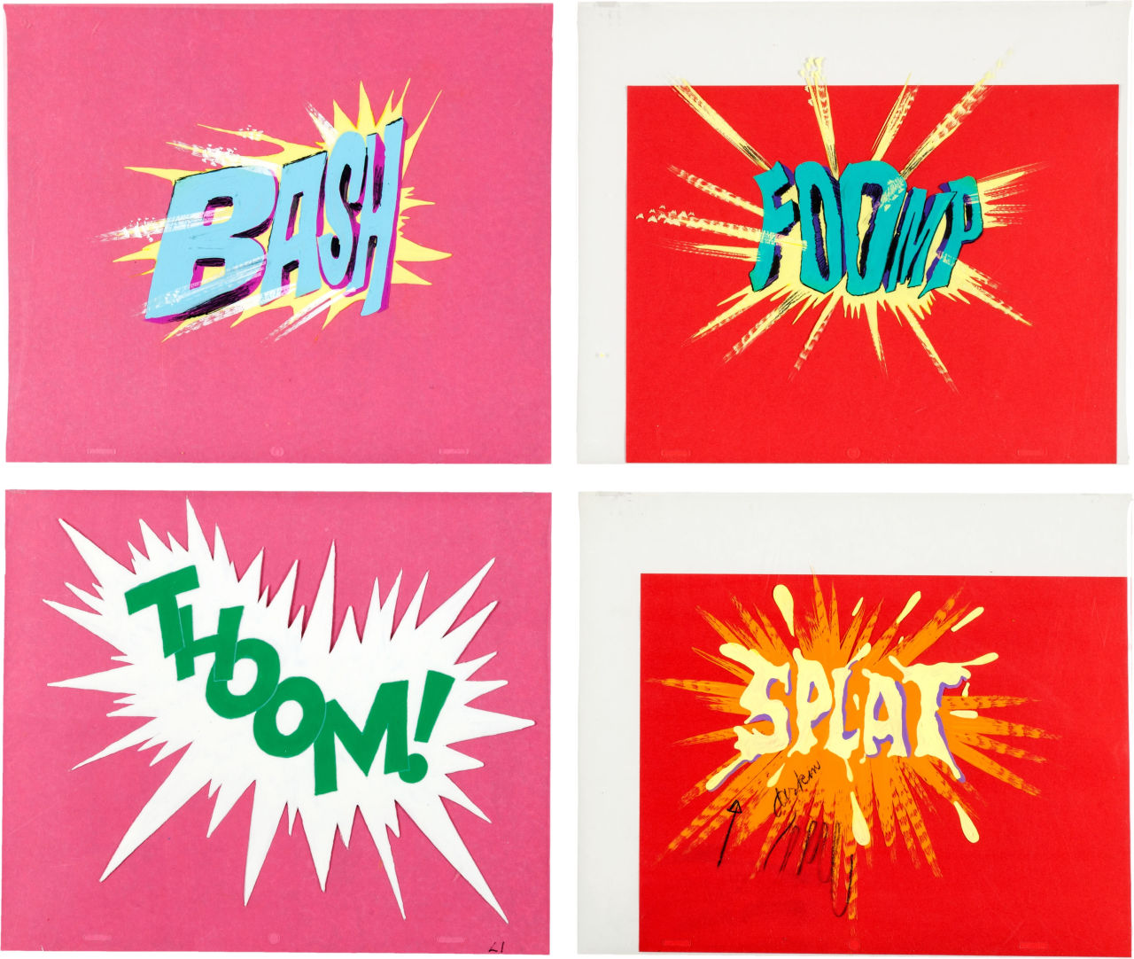 brianmichaelbendis:  Fantastic Four Crash Effects Production Cels, 1967 