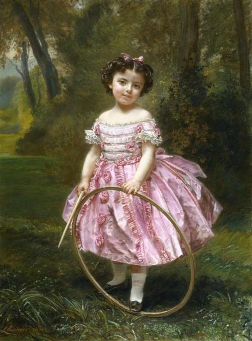 Léon Riesener - Portrait de Mlle Ehrler (1861)
