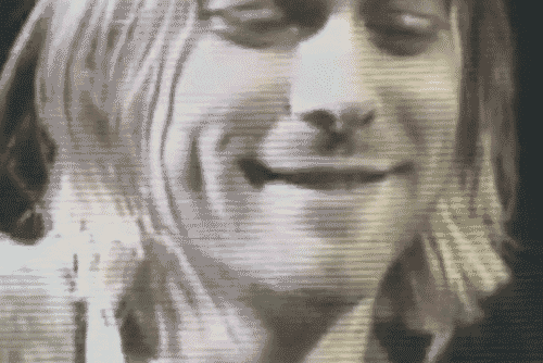 acidic-child:  kurtsmiles:  Kurt Cobain smiling/laughing gifs  xx
