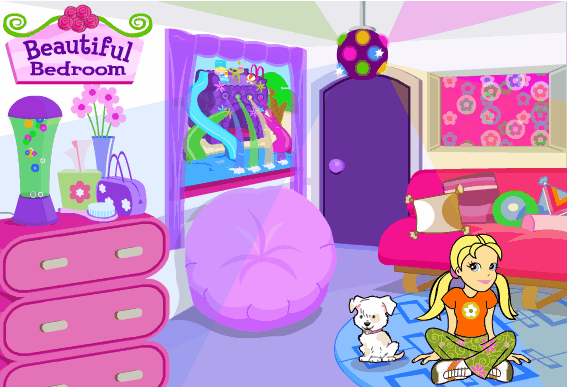 Cartoon Topic: Early 2000s Girls Room