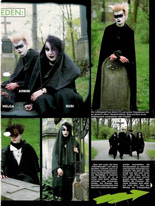 lu-gosi: I love these Bravo articles and storys about goths! :D  Apparently from 1989. Found th
