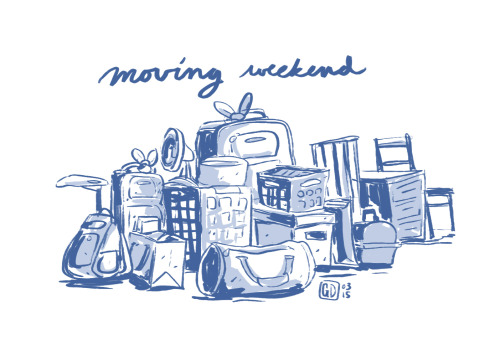 Just a boring lazy journal comic about moving. 