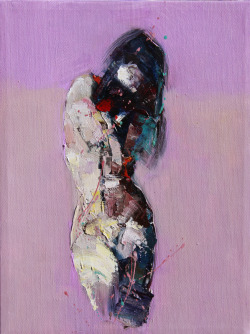 red-lipstick:  Shang Ma (Chinese, b. China, based San Francisco, CA, USA) - Existence Small Size Study #1    Paintings: Oil 