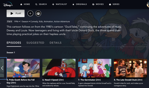 There’s currently a glitch in Disney+ where an “Always Sunny” thumbnail is in the menu for the Donal