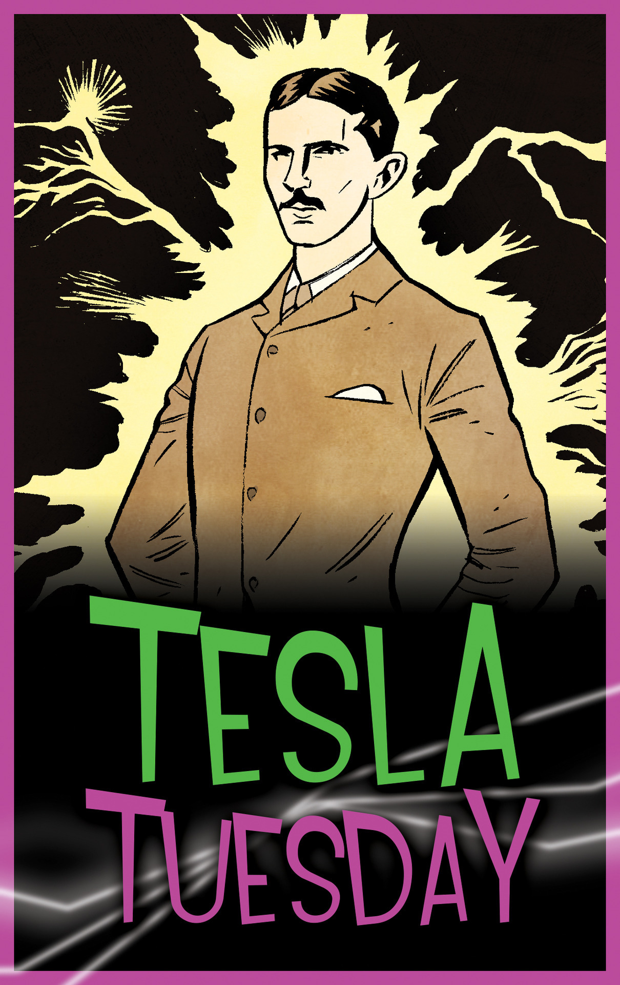 Tesla invented alternating current, which is used in every home, and business in the world!