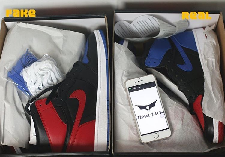 jordan 1 top 3 fake vs real