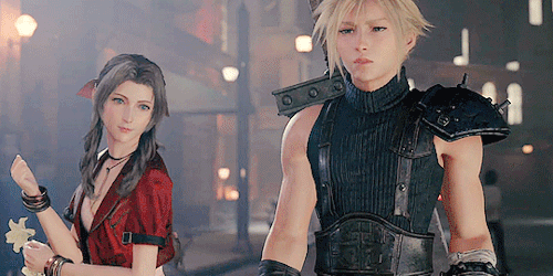 thechocobros:  Aerith and Cloud in the new Final Fantasy VII remake trailer 