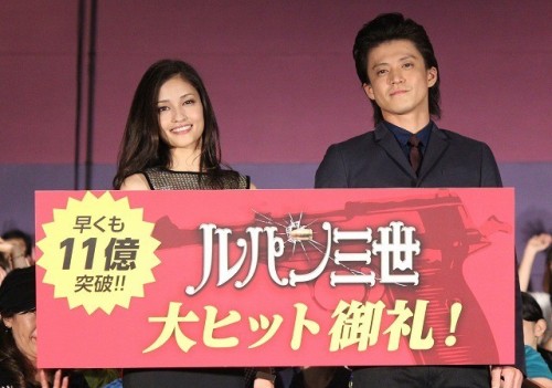 cris01-ogr: Today in Tokyo, at Toho Cinema in Roppongi Hills, was held the stage greetings for Lupin