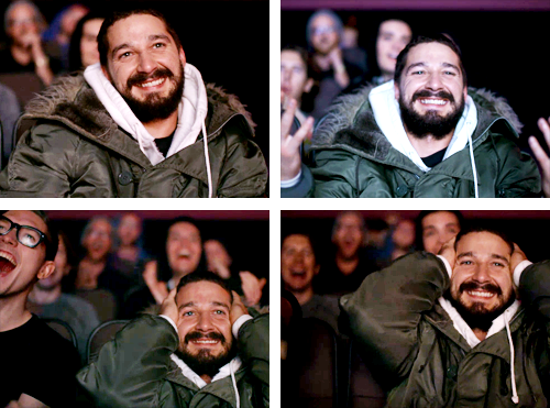 cutebuttwyatt:shia watching the even stevens movie