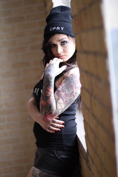 tattooedladiesmetal:  Brittany Bui adult photos