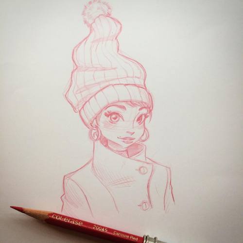 Beanie Fashion #doodle #girlie #sketchbook #penciltober #beaniefashion