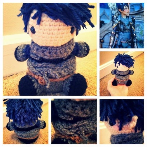 Custom Inquisitor amigurumis with progressively improving vallaslin! Coincidentally they all ended u