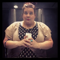 lisaphilbin:  #dailyscowl ft pouty scowly face in the lavs #lisaphilly #fatbabe #fatfemme