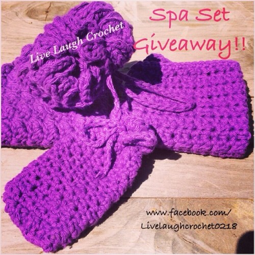 Few days left to enter the spa set giveaway. Link is in my bio. #giveaway #spaset #purple #prizes #a