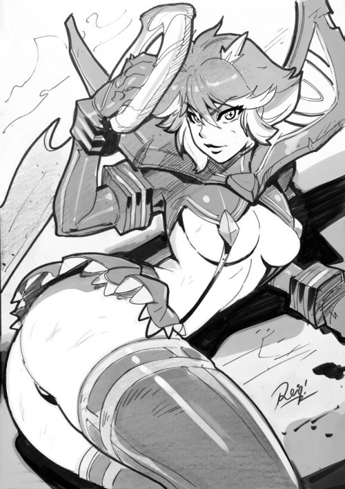 kuribo-h:  Kill la Kill Matoi Ryuko! Long beach Con Commision | reiq [deviantart] (x)