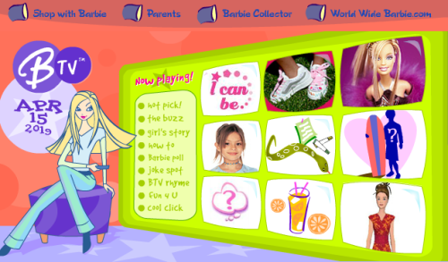 old barbie games 2005