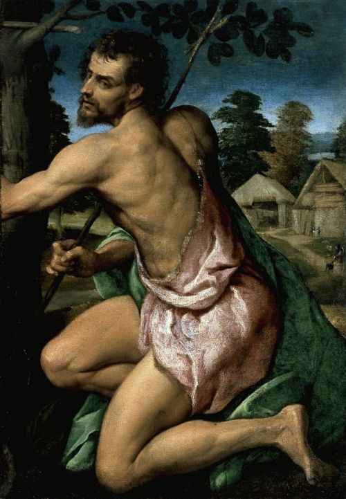  Jacopo Bassano aka Jacopo da Ponte (circa 1510-1592), Saint John the Baptist circa 1542 - 1545   