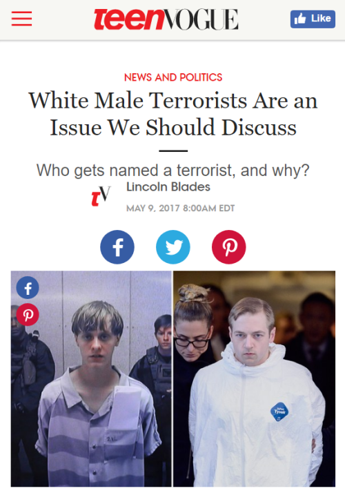 XXX thisiseverydayracism:  Teen Vogue showing photo