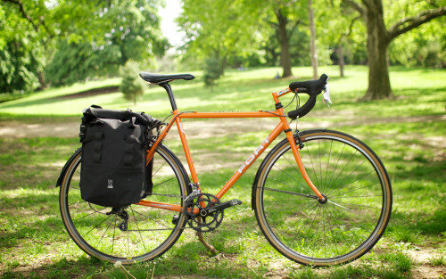 ototheo:  Thanks to Chrome Industries for hooking us up with panniers for the trip! These bags are a