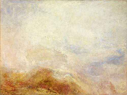 J. M. W. Turner, A mountain scene, Val d'Aosta, (1845)