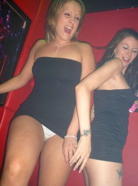 chavs-whores-sluts-slags:  Kate giving the club an eyeful! Normally sheâ€™s