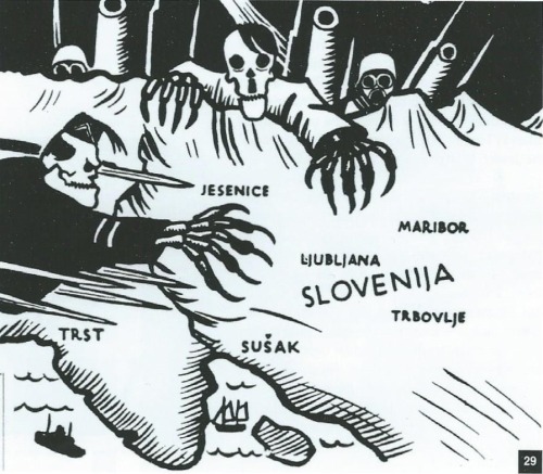 legenoudartemide: cartolina di propaganda del 1934 del partito comunista jugoslavo