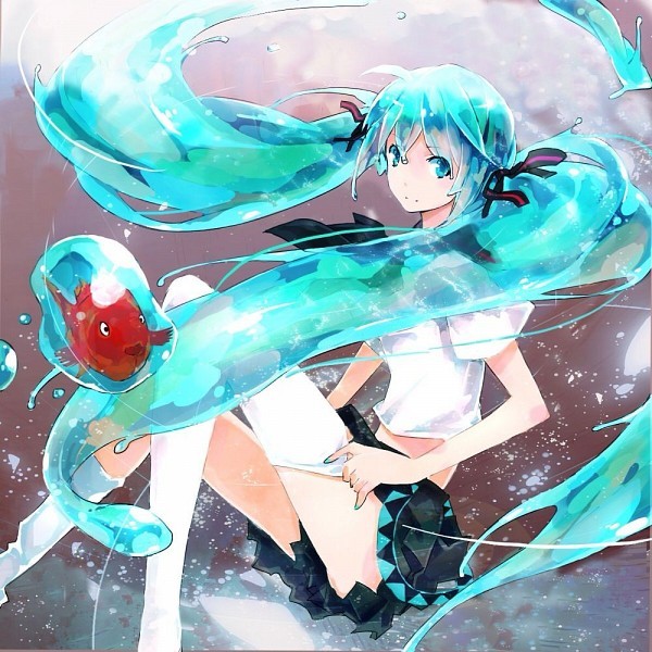 fifty-shades-of-vocaloid:  Bottle Miku~ featuring Bottle Rin &amp; Bottle Len