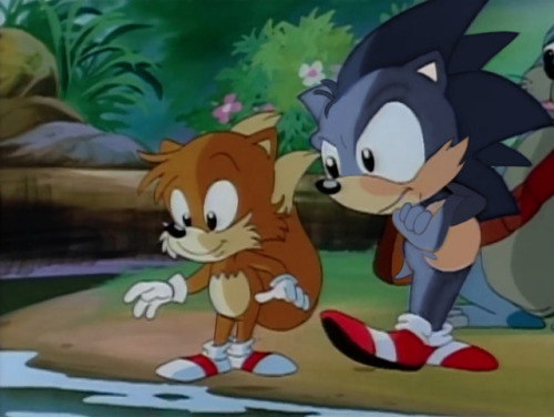 ourdustytrails:For your consideration: SatAM Sonic, but it actually looks like he works there