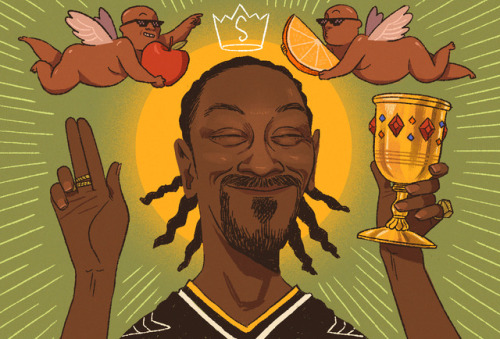 Got to draw @snoopdogg for the 25th [dang] Anniversary of Gin & Juice! This was a fun one. As al