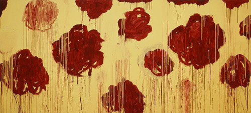 artist-twombly:Untitled, (Blooming, A Scattering of Blossoms &amp; Other Things), 2007, Cy Twomb