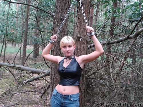 blonde in bondage