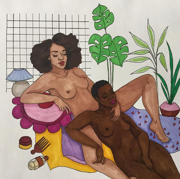 wetheurban: Black Woman Illustrations by Ben Biyayenda 17 year-old artist Ben Biyayenda’s