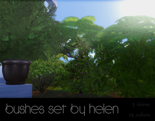 TS4 Bushes sethttp://helen-sims.blogspot.ru/2016/07/ts4-bushes-set.html 