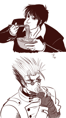 Just a Vash X Wolfwood doodle because of