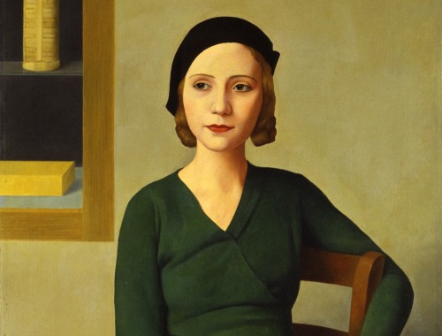 Woman in a Cafe Detail, Antonio Donghi