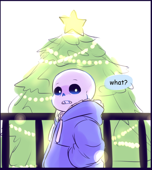 chaotichero:  I had a tough time with this for some reason :’DHappy holidays! Hope this brightens up the mood of those  who had their hearts turned blue after the last sanster comic. did you also catch that SU reference?