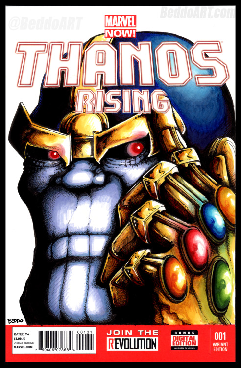 Thanos Rising #1 (Sketchcover) by Beddo .Tumblr, Twitter, Instagram - @beddoart