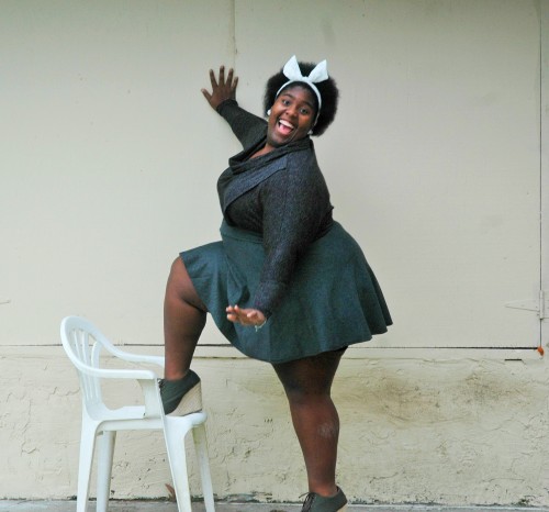 plussizeneverlookedsogood:  Top/Macy’s Women’s Apparel/23.49$/Up to 3XSkirt/Forever 21 Plus/14.90$/U
