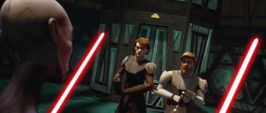 gffa:STAR WARS: THE CLONE WARS:   Anakin and Obi-Wan would never fight each other.   They couldn’t. 