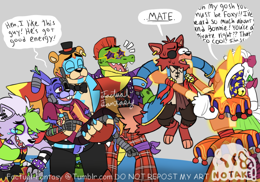 MLSpence on X: anyways heres a #FNAF fun fact for you guys! The Glamrocks  are shorter than the FNAF 1 animatronics!  / X