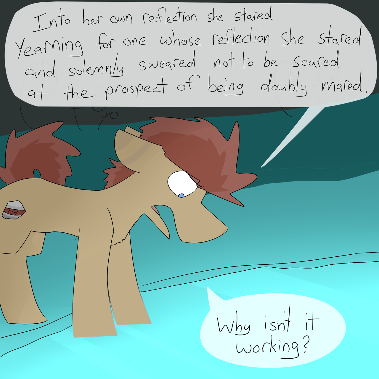 input-command: hollow-shades:  Breaking a Mirror Pond has gotta be very bad luck. 