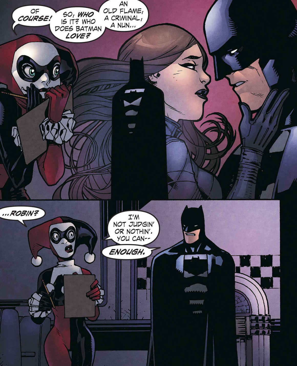 seinemajestat:  Harley asks the real questions. [Harley Quinn 10 vs Legends of the
