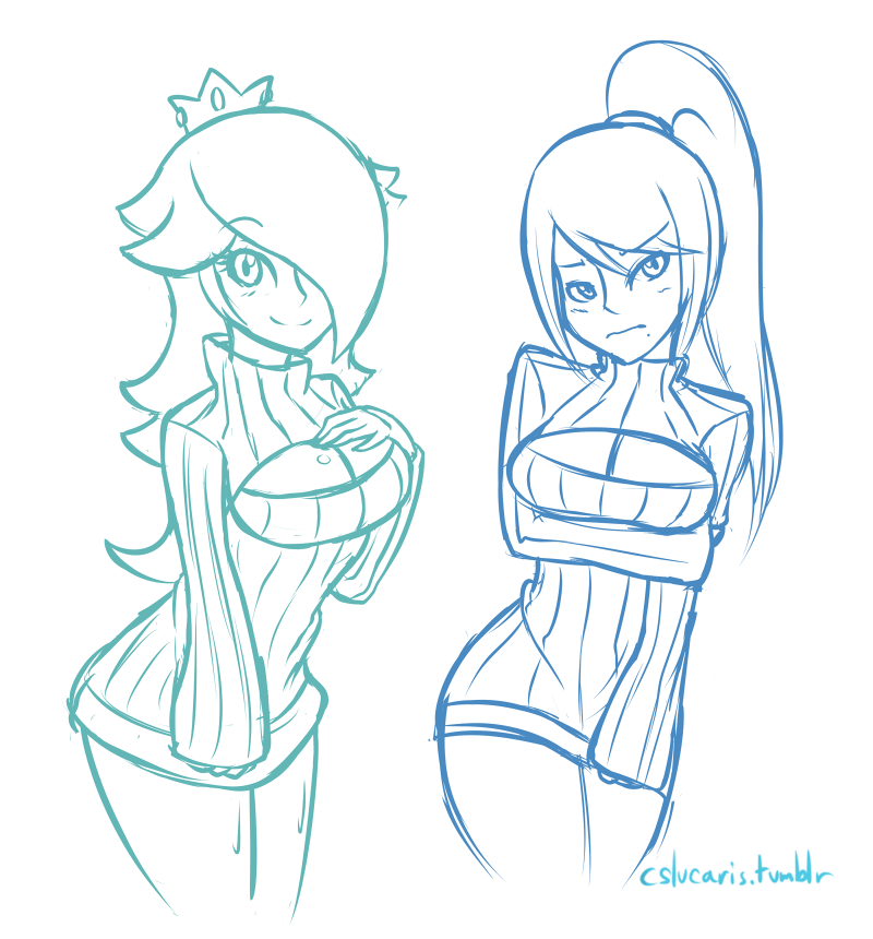 #91 - More Open Chest Sweaters, an OTP, and Pose studies Still liking them Nintendo