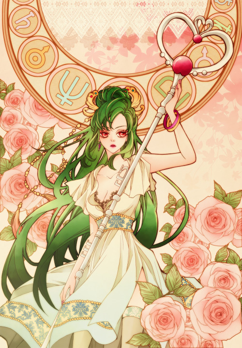 girlsbydaylight:sailor moon / art nouveau by sizh