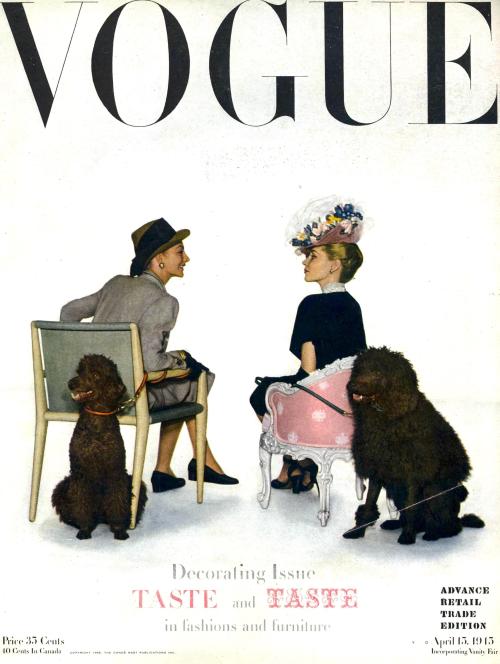 loueale: US Vogue April 15, 1945 by John Rawlings