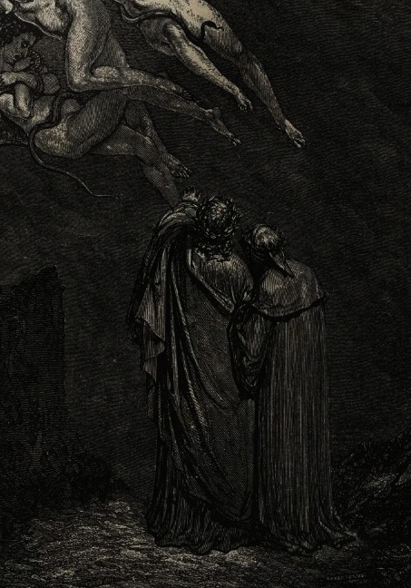 xshayarsha:Dante and Virgil in Gustave Doré’s illustrations for Dante Alighieri’s