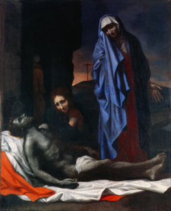 antitacta:  A Lamentation over the dead christ by Nicolas Poussin + + +     Caput Corvus - incipit Nigredo    