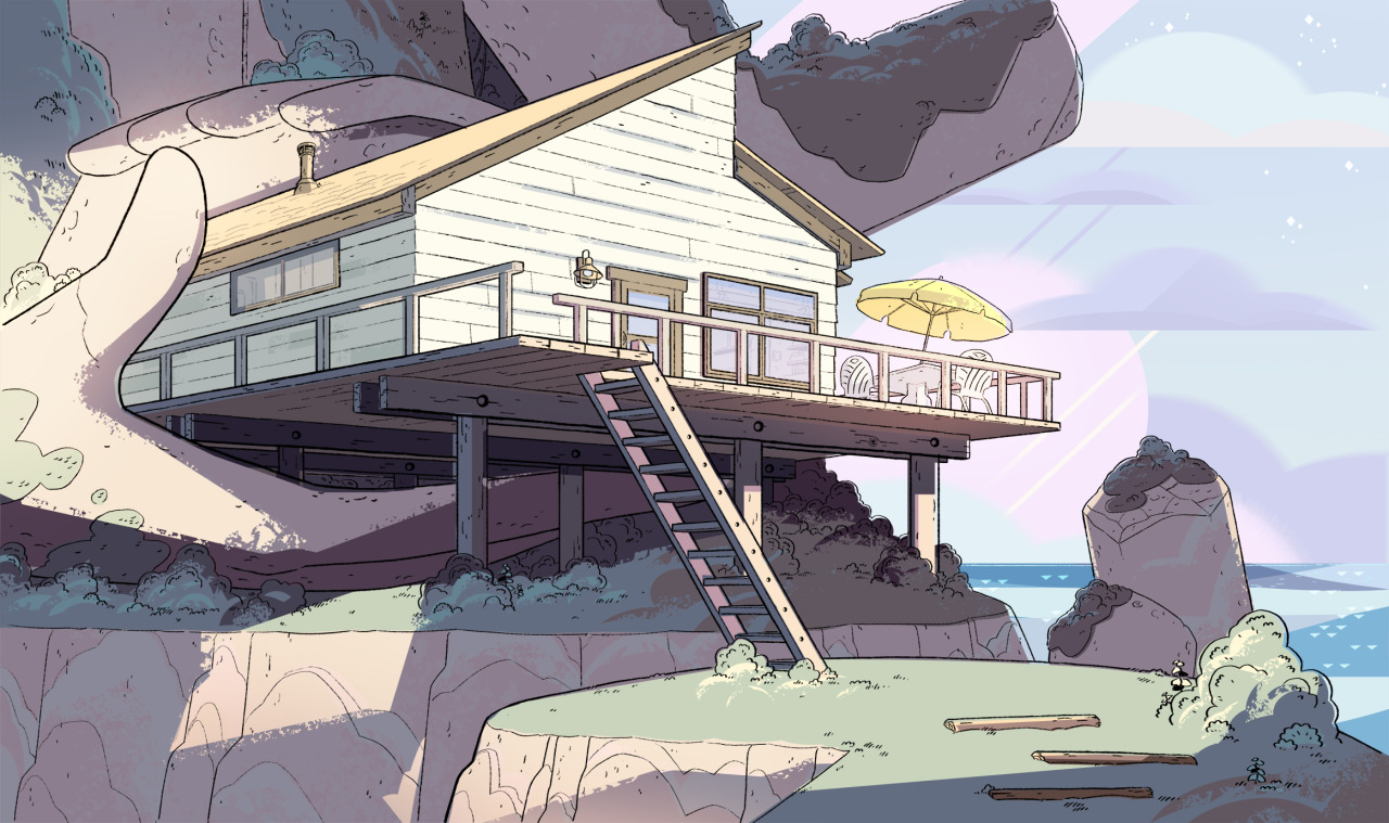 A selection of Backgrounds from the Steven Universe episode: House Guest Art Direction: Elle