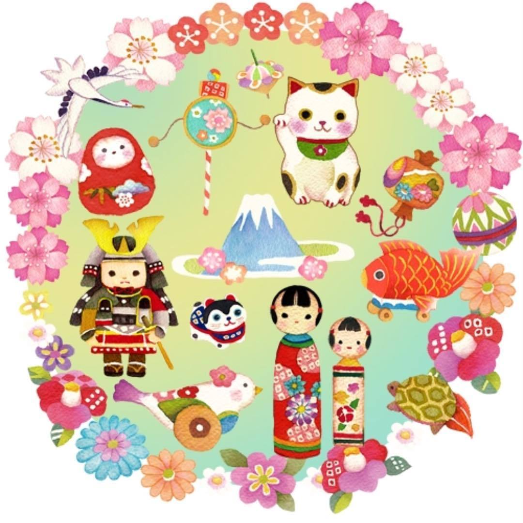沙月satsuki Illustration And Matryoshka Doll 日本のかわいい玩具